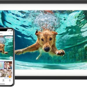 10.1” Digital Picture Frame with 32GB Storage, Digital Photo Frame with 1280×800 IPS Touch Screen, Share Photos/Videos and Send Best Wishes via Free App