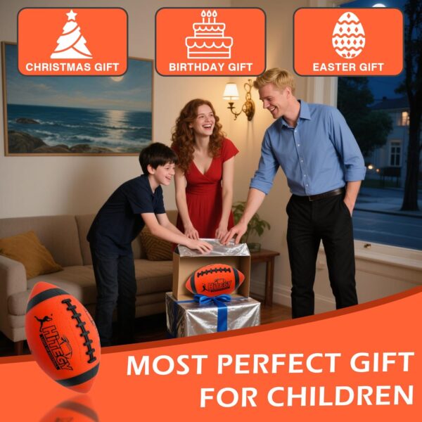 Rechargeable Light Up Football - Glow in The Dark Football - Junior Size - Equipped with USB-C Cable, Pump,Gift Wrapped Toys for Kids, Boys, Youth, Indoor & Outdoor Games - Image 5