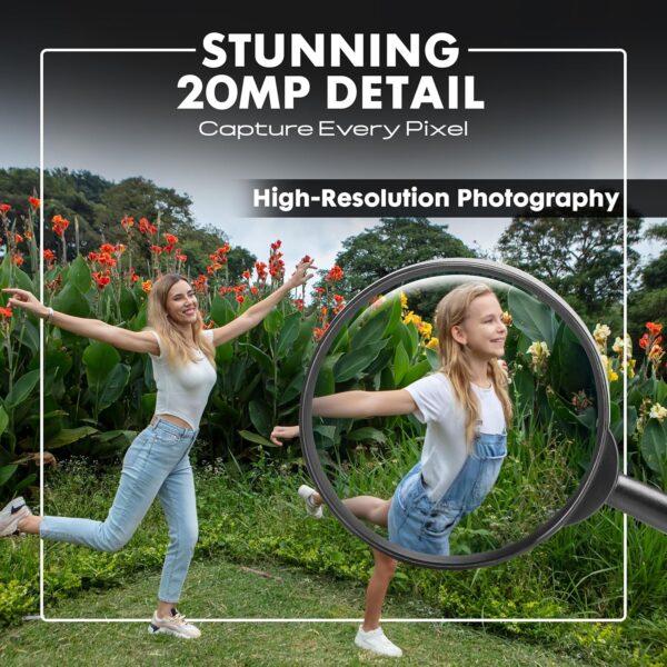 Minolta MN40Z 20MP Digital Camera – 40x Optical Zoom, 1080p FHD Video, 3.0" LCD, Wi-Fi, Face/Smile/Blink Detection – Blue - Image 3