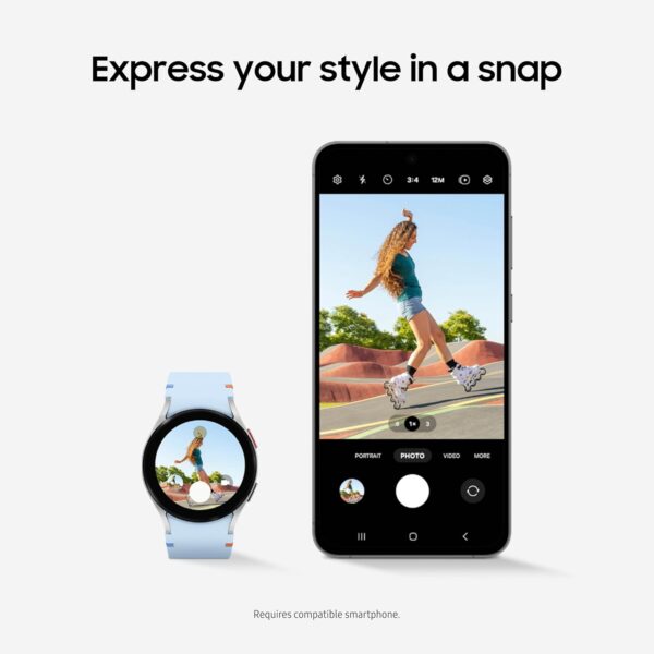 SAMSUNG Galaxy Watch FE 40mm LTE AI Smartwatch w/Fitness Tracking, BIA Sensor, Personalized HR Zones, Heart Rate Tracker, Sleep Monitor, 2024, Silver [US Version, 1Yr Manufacturer Warranty] - Image 7