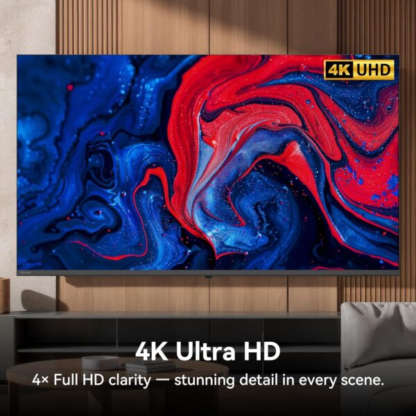 HORION 55 inch Smart TV, 4K UHD LED TV with WebOS 22, Ultra Slim Television with Mega Contrast, HDR10, Dolby Audio - Streaming Live, Bluetooth, Hdmi, WiFi ((P6D Series, 2025) - Image 2