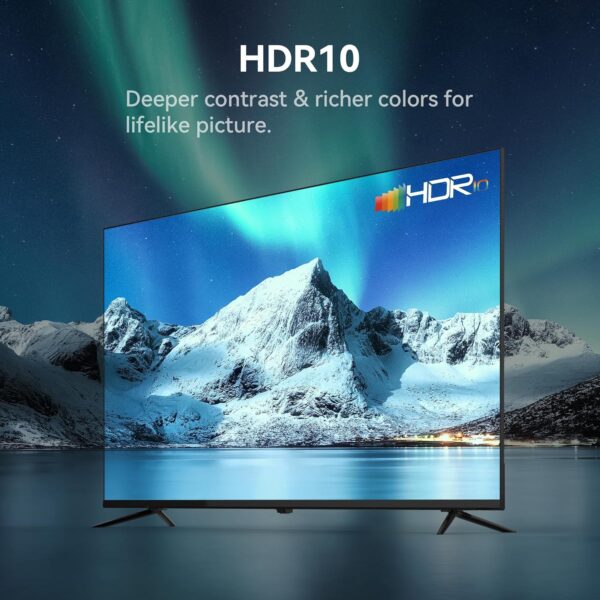 HORION 55 inch Smart TV, 4K UHD LED TV with WebOS 22, Ultra Slim Television with Mega Contrast, HDR10, Dolby Audio - Streaming Live, Bluetooth, Hdmi, WiFi ((P6D Series, 2025) - Image 3