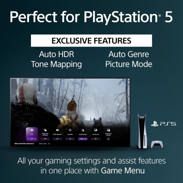 Sony 48 Inch 4K Ultra HD TV A90K Series: BRAVIA XR OLED Smart Google TV with Dolby Vision HDR and Exclusive Features for The Playstation- 5 XR48A90K- Latest Model,Black - Image 5