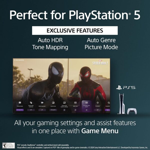 Sony BRAVIA 8 II 55 Inch TV, QD OLED, 4K Smart Google TV, XR Processor with AI Technology, Ultra Slim Design, 120hz Television, Dolby Vision/Atmos, Exclusive Features for PS5, K-55XR80M2, 2025 Model - Image 12