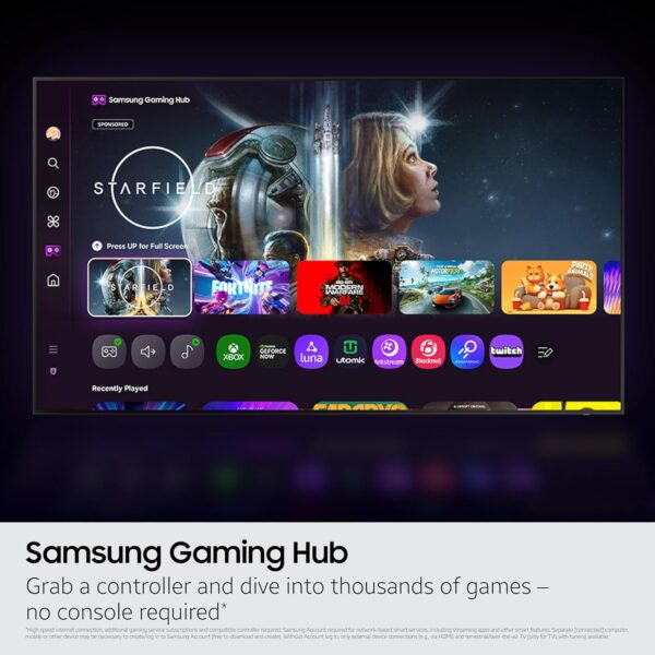 Samsung 55-Inch Class Neo QLED 4K QN90F Series, Vision AI, Mini LED Smart TV (2025 Model, 55QN90F) Neo Quantum HDR+, Object Tracking Sound+ w/Dolby Atmos, Glare Free, Gaming Hub, Alexa Built-in - Image 6