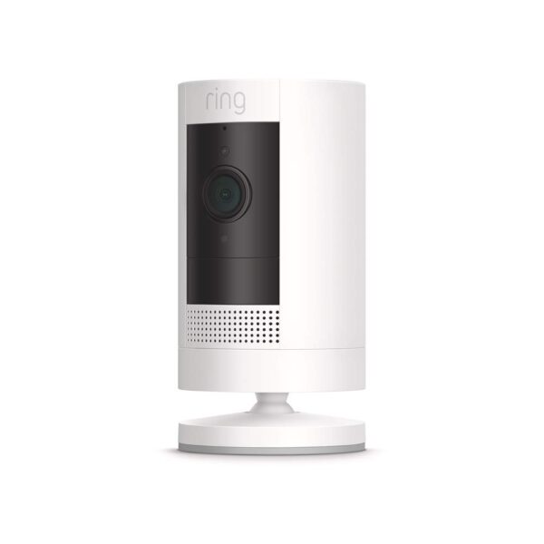 Like-New Ring Stick Up Cam Battery HD security camera with custom privacy controls, Simple setup, Works with Alexa - White - Image 2