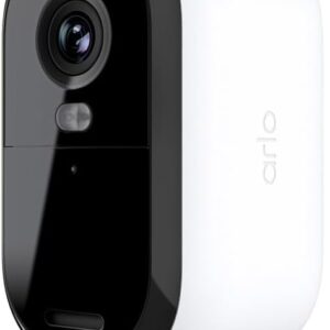 Arlo Essential Security Camera 2K |Outdoor – Indoor | 2nd Gen | Wireless with Spotlight, 2-Way Audio, Color Night Vision, Live Stream, Motion Activation, Real Time Notifications, Wide Angle – White