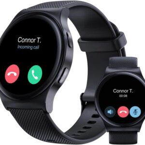 Motorola Moto Watch 120 – Premium Bluetooth Smartwatch with AMOLED Display, 10-Day Battery, Heart Rate & SpO2 Tracking, Fitness & Health Monitoring, Compatible with Android and iPhone – Phantom Black