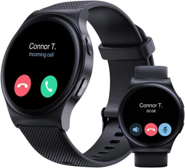 Motorola Moto Watch 120 - Premium Bluetooth Smartwatch with AMOLED Display, 10-Day Battery, Heart Rate & SpO2 Tracking, Fitness & Health Monitoring, Compatible with Android and iPhone - Phantom Black - Image 2