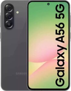 Read more about the article SAMSUNG Galaxy A56 5G Ai (for Tmobile Mint Tello & Global) (256GB + 12GB) Version Latina Unlocked SM-A566E/DS 6.6″ 120Hz 50MP Triple (Awesome Graphite SM-A566EZADTPA)