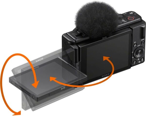 Sony ZV-1F Vlogging Camera Black ZV1F/B, Case, 64GB Card, Card Reader, Flex Tripod, Memory Card Wallet, Cap Keeper, Cleaning Kit - Image 6
