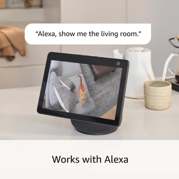 Ring Pan-Tilt Indoor Cam | See all around with 360° pan coverage, HD video, plus Two-Way Talk (2024 release) | White - Image 7