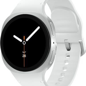 Samsung Galaxy Watch 8 (2025) 40mm LTE Smartwatch, Cushion Design, Fitness Tracker, Sleep Coaching, Running Coach, Energy Score, Heart Rate Tracking, Silver [US Version, 2 Yr Warranty]