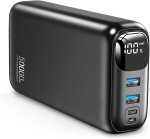 Read more about the article Portable Charger 50000mAh Power Bank – 22.5W Fast Charging External Battery Pack,USB-C Portable Phone Charger for iPhone 16/15/14/13 Pro Android Samsung,Best for Travel Camping Essential