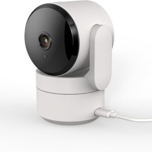 Luna Indoor Camera 360-Degree Pan/Tilt, Pet/Person/Vehicle AI Motion Detection, Plug-in, Night Vision, Two Way Audio, Cloud Storage, Wi-Fi Camera for Room Office Smart Home Security (White)