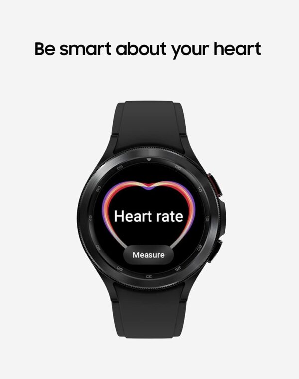 Samsung Galaxy Watch 4 Classic 42mm Smartwatch with ECG Monitor Tracker for Health Fitness Running Sleep Cycles GPS Fall Detection Bluetooth US Version, Black (Renewed) - Image 4