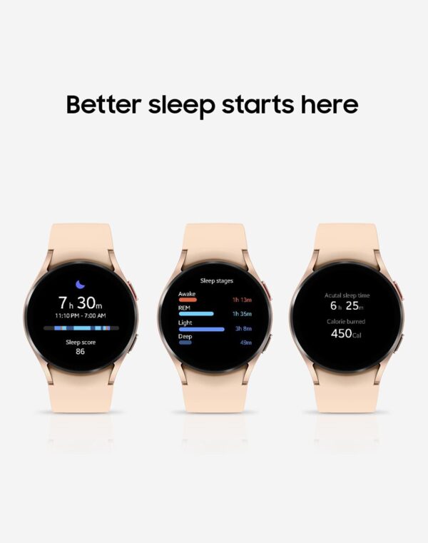 Samsung Galaxy Watch 4 40mm Smart Watch Bluetooth - Pink Gold (Renewed) - Image 3