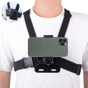 Read more about the article Mobile Phone Chest Mount Strap Holder ，Anti-Slide Strap Mount for Phone 360 Degree Rotary for Video Recording Camera Harness 2024
