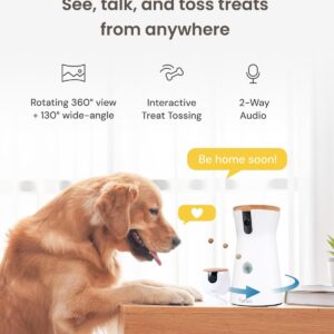 Furbo 360° Dog Camera + Mini (2-Camera Bundle Nanny Pro Subscription): Dog Safety & Home Security Alerts, Pet Camera with Speaker, Phone App & Night Vision (New Subscription Needed at Setup)