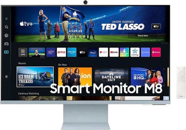 Samsung 32-in M8 Smart Blue UHD Monitor w Smart TV Apps (2023) LS32CM80BUNXZA