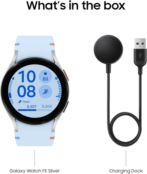 SAMSUNG Galaxy Watch FE 40mm LTE AI Smartwatch w/Fitness Tracking, BIA Sensor, Personalized HR Zones, Heart Rate Tracker, Sleep Monitor, 2024, Silver [US Version, 1Yr Manufacturer Warranty] - Image 11