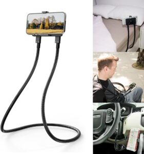 Read more about the article B-Land Cell Phone Holder, Universal Mobile Phone Stand, Lazy Bracket, DIY Flexible Mount Stand with Multiple Function (Black)