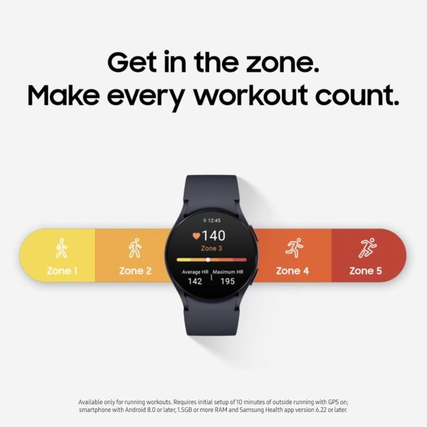 SAMSUNG Galaxy Watch 6 40mm Bluetooth Smartwatch w/ Fitness Tracker, Personalized HR Zones, Advanced Sleep Coaching, Heart Monitor, BIA Sensor, US Version, Gold (Renewed) - Image 5