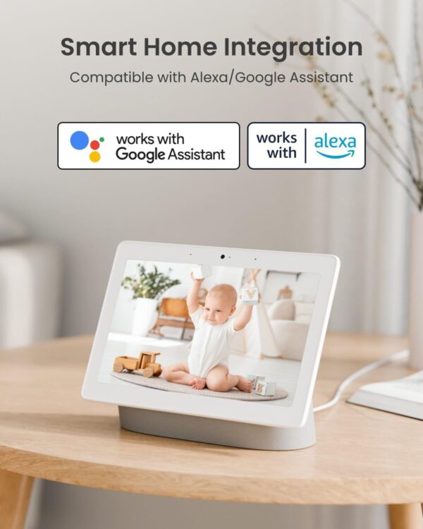 REOLINK E1 Pro 3K PT Wi-Fi Indoor Camera for Baby & Pet Monitoring, Auto Tracking, 5MP Night Vision Enhanced by F1.6 Aperture, Person/Pet/Baby Crying Detection, 2.4/5GHz Wi-Fi, Two-Way Audio - Image 6