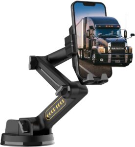 Read more about the article Truck Phone Holder Mount,Car Phone Holder,Dashboard Windshield Phone Holder 16.9 inch Long Arm,Super Suction Cup Compatible with Pickup Truck,Commercial Truck and All Phone