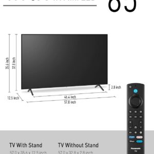 Panasonic W95 Series 65-inch Mini LED 4K Ultra HD Smart Fire TV, Sport Stadium Mode, ATSC3.0, Dolby Vision IQ, Dolby Atmos, HDR10+ Adaptive, Press and Ask Alexa, 144Hz, Wall-mountable – 65W95AP