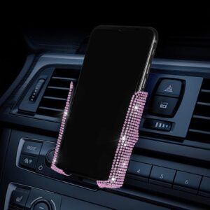Read more about the article SUNCARACCL Bling Car Phone Holder, 360 Degrees Adjustable Crystal Auto Mount Holder for Dashboard,Windshield and Air Vent (Pink)