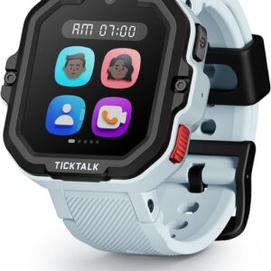 TickTalk 5 – Kids Smart Watch with GPS Tracker, Video Calling, SOS, & Parental Controls | Smartwatch with Free Music, Texting, Kid Phone Call and Text, Boys & Girls – 4G Smart Watch for Kids 3-12