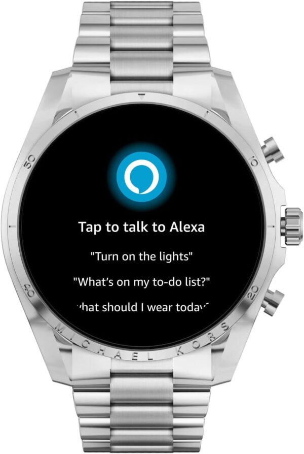 Michael Kors Men's or Women's Gen 6 44mm Touchscreen Smart Watch with Alexa Built-in, Fitness Tracker, Sleep Tracker, GPS, Music Control, Smartphone Notifications (Model: MKT5139V) - Image 6