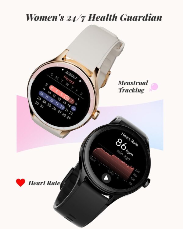 Smart Watch for Women, Smartwatch Compatible Android and iOS Phone, Answer/Make Calls, Fitness Tracker/Step Counter/Running Watch, Sleep/Heart Rate Monitor, 100 Sports, IP68 Waterproof, Beige - Image 4