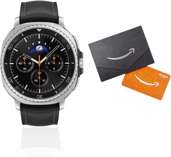 Samsung Galaxy Watch 8 Classic (2025) 46mm Bluetooth Smartwatch + Gift Card, Cushion Design, Rotating Bezel, Quick Button, Sleep Coaching, Running Coach, Black [US Version, 2 Yr Warranty]