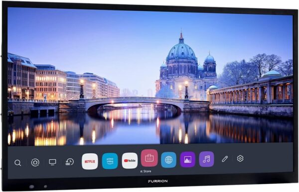 Furrion Aurora 50-Inch Full-Shade 4K LED Outdoor Smart TV - Weatherproof Outdoor Television w/ HDR10, Anti-Glare, 400-Nit LED Screen, Impact-Resistant Screen, External Antenna for Shaded Outdoor Areas - Image 4