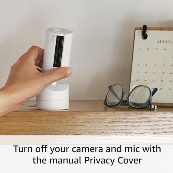 Ring Pan-Tilt Indoor Cam | See all around with 360° pan coverage, HD video, plus Two-Way Talk (2024 release) | White - Image 5
