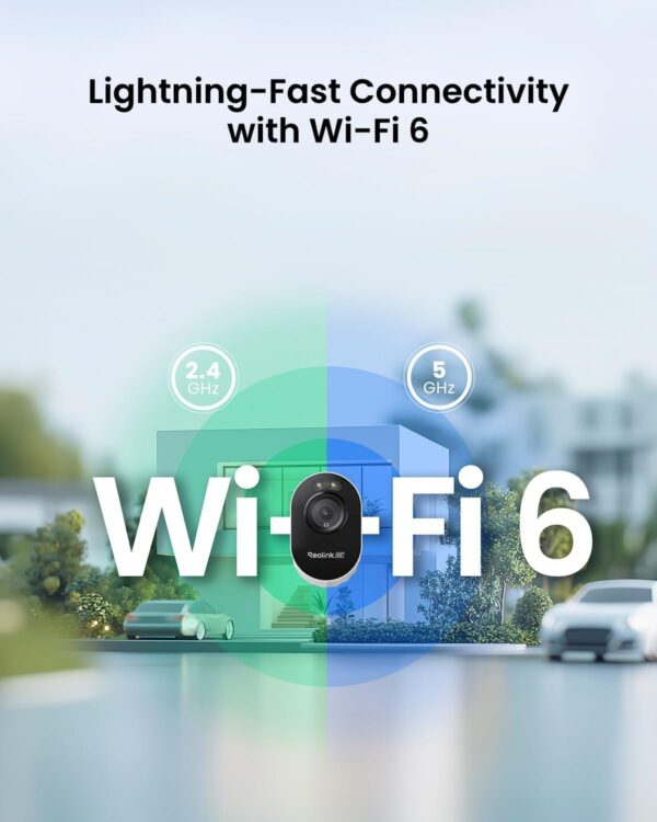 REOLINK 4K Outdoor Security Camera, 2.4/5GHz Wi-Fi 6, AI Detection, Spotlight Color Night Vision, 24/7 Recording, No Monthly Fees, Corded Wireless WiFi Security Camera, Weatherproof, Lumus Pro - Image 5