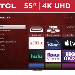 TCL 55S451 55″ Class 4K (2160p) HDR10 Smart LED TV Game Mode (Renewed)