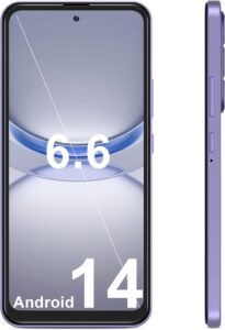 Read more about the article A1 | 4G | Android Phone | 6.6 Inch Screen | Face Unlocked Phones | Unlocked for T-Mobile | 32GB Android 14 | 3GB RAM Cell Phone | Octa-Core Dual SIM | 2025 | Purple