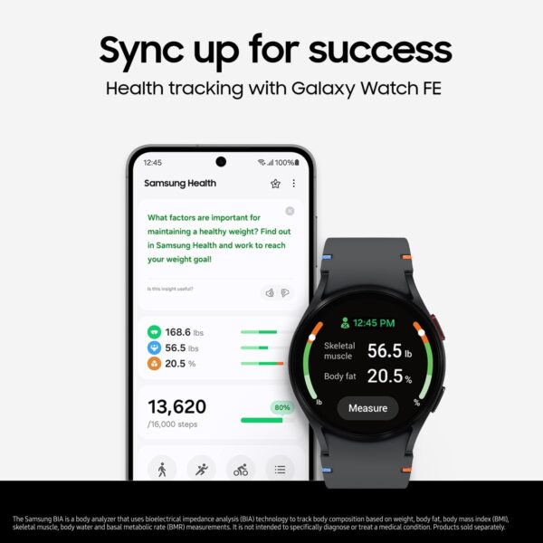SAMSUNG Galaxy Watch FE 40mm LTE AI Smartwatch w/Fitness Tracking, BIA Sensor, Personalized HR Zones, Heart Rate Tracker, Sleep Monitor, 2024, Black [US Version, 1Yr Manufacturer Warranty] - Image 12