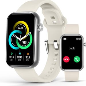 Smart Watch Fitness Tracker (Answer/Make Call), 24/7 Heart Rate Spo2 Blood Pressure Monitor Sleep Tracker, 114 Sports Modes Pedometer Calorie Step Tracker, Waterproof Activity Tracker for Men Women