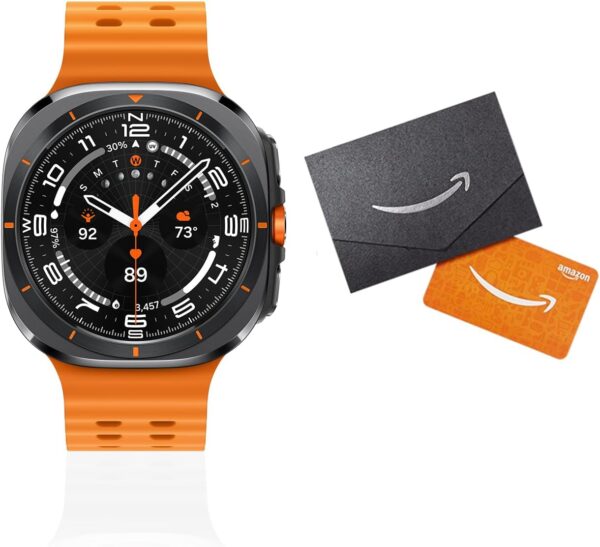 Samsung Galaxy Watch Ultra (2025) 47mm LTE Smartwatch + Gift Card, Titanium Casing, Advanced Sleep Coaching, Running Coach, Energy Score, GPS, Titanium Gray [US Version, 2 Yr Warranty]