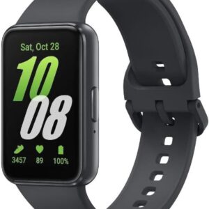 SAMSUNG Galaxy FIT 3 [2024] 1.6″ AMOLED Display | 14 Days Battery Life | 100+ Watchfaces | 100+ Exercise Modes | International Model – (Black)