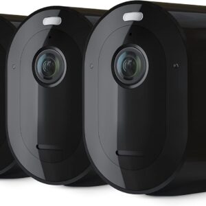 Arlo Pro 5S Spotlight Security Camera 2K HDR | Outdoor | Wireless | Dual-Band Wi-Fi Connects to Strongest Network|12X Zoom, 2-Way Audio, Color Night Vision,Live Stream(Black, 3 Cameras)