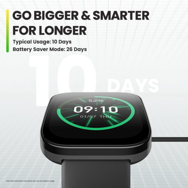 Amazfit Bip 5 Smart Watch 46mm, GPS, Amazon Alexa Built-in, Bluetooth Calling, 10-Day Battery, Heart-Rate & VO2 Max, Sleep Health Monitoring, AI Fitness Tracker App, for Android & iPhone, Black - Image 4