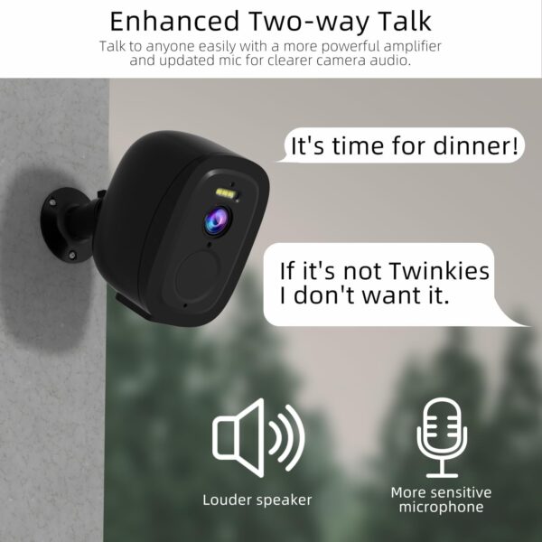 2.4G/5G WiFi Security Cameras Wireless Outdoor, 2K Home Security Camera with AI Motion Detection, Color Night Vision, IP66 Waterproof, 2-Way Audio, Siren, SD/Cloud, Works w/Alexa&Google Assistant 4PC - Image 6