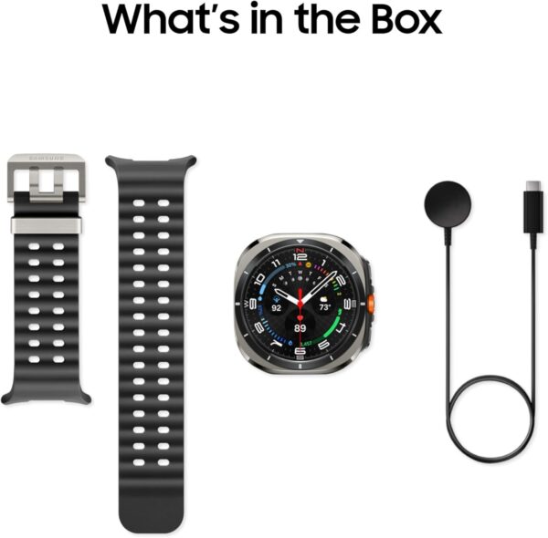 Samsung Galaxy Watch Ultra (2024) 47mm LTE AI Smartwatch w/Energy Score, Wellness Tips, Heart Rate Tracking, Sleep Monitor, Fitness Tracker, GPS,Titanium Silver [US Version, 1Yr Manufacturer Warranty] - Image 3