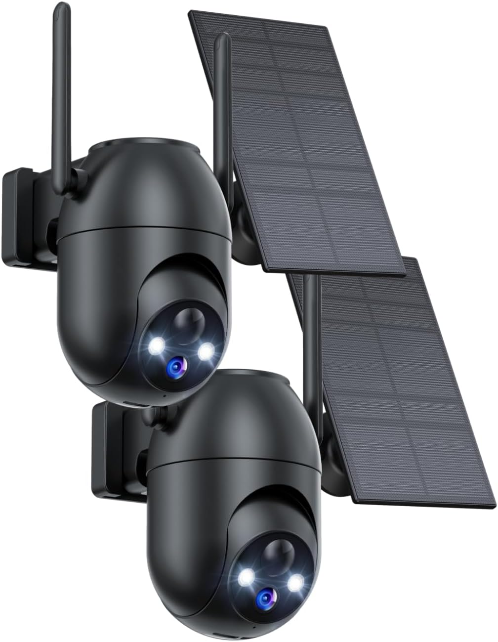 Security Cameras Wireless Outdoor Solar: 2K WiFi Camera for Home Security System - Battery Powered Cam IP66 Waterproof Motion Sensor 360° CCTV Camera- 5G Not Supported