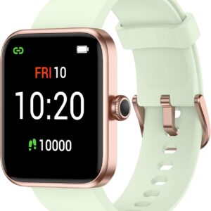 Smart Watch, Fitness Tracker with Heart Rate Monitor, Blood Oxygen, Sleep Tracking, 41mm Smartwatch Waterproof with Pedometer for Women Men Watch Compatible with Android iOS Phones